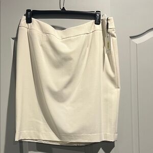 Calvin Klein Cream Pencil Skirt